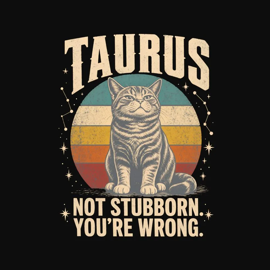 Taurus Not Stubborn. You'Re Wrong. Cat Design — funny cat hoodie