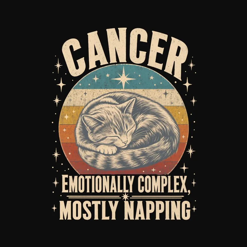 Cancer Emotionally Complex, Mostly Napping — funny cat hoodie