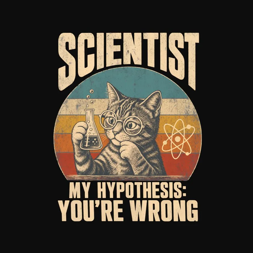 Scientist My Hypothesis You'Re Wrong Cat Design — funny cat hoodie