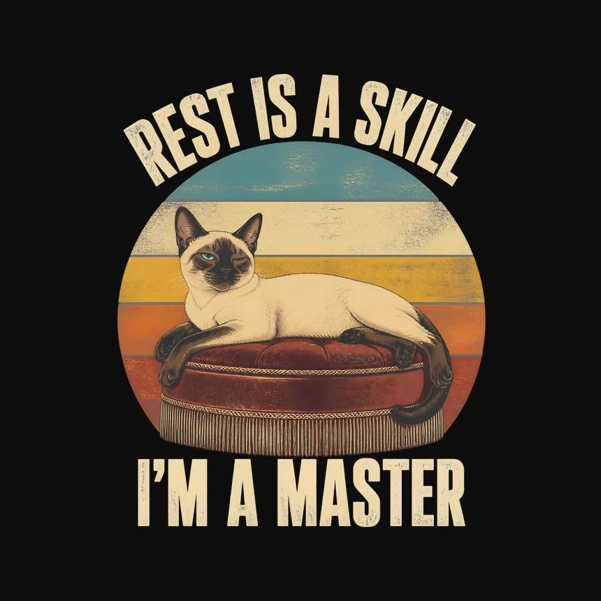 Rest Is a Skill I'm a Master Cat — funny cat hoodie