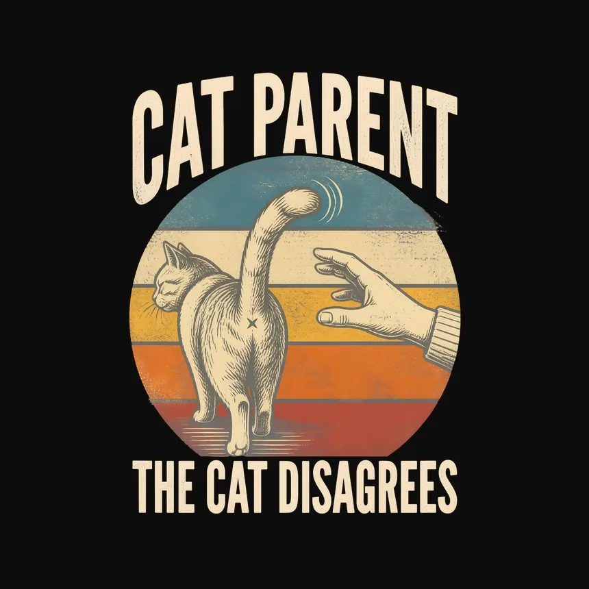 Cat Parent The Cat Disagrees — funny cat hoodie