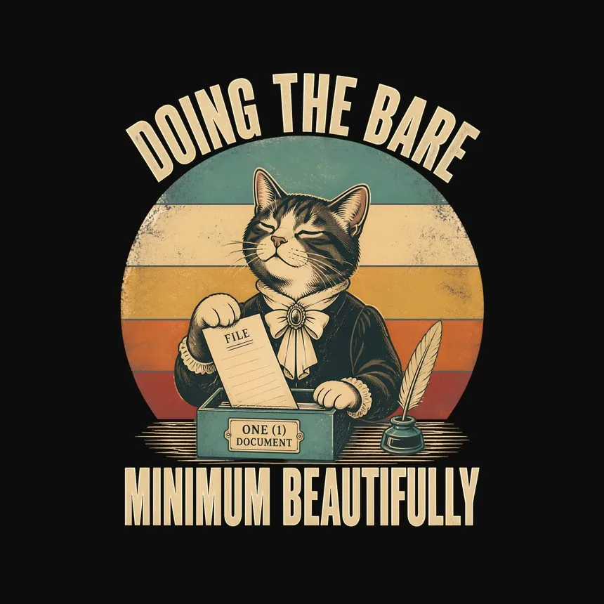 Doing The Bare Minimum Cat — funny cat hoodie