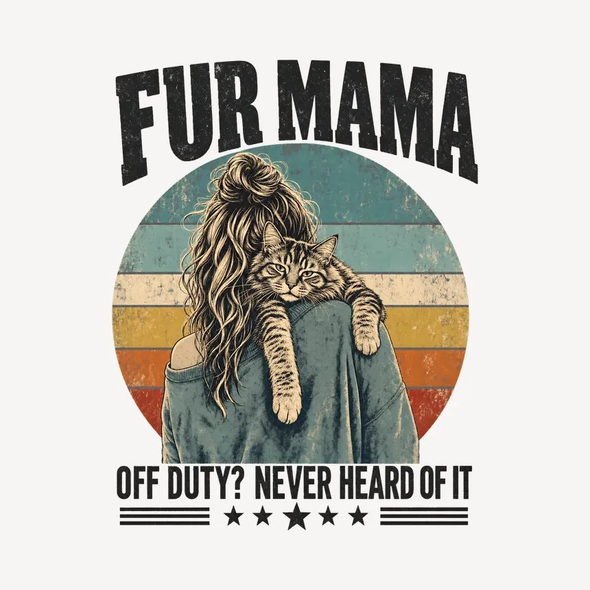 Fur Mama Off Duty Never Heard Of It Cat Design — funny cat mug