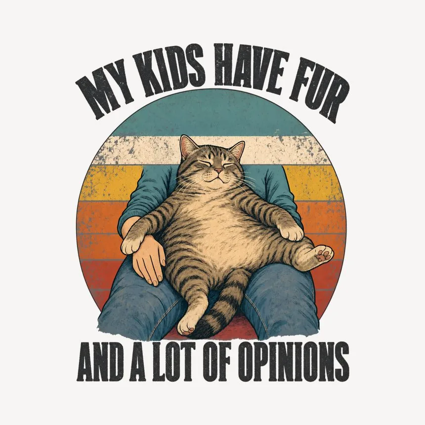 My Kids Have Fur And A Lot Of Opinions Cat Design — funny cat mug