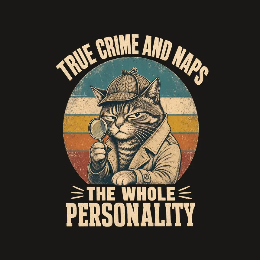 True Crime And Naps The Whole Personality — funny cat phone case