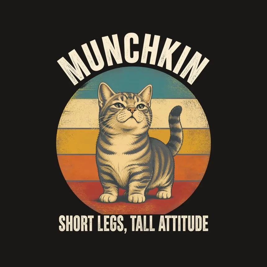 Munchkin Short Legs, Tall Attitude Cat Design — funny cat phone case