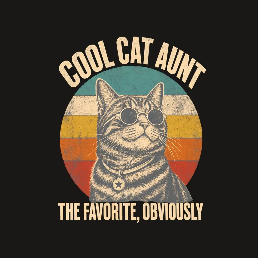 Cool Cat Aunt The Favorite, Obviously Cat Design — funny cat phone case