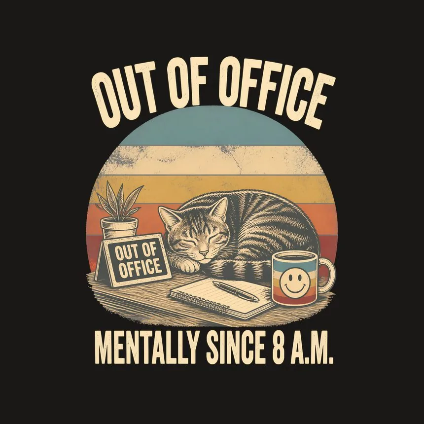 Out Of Office Mentally Cat — funny cat phone case