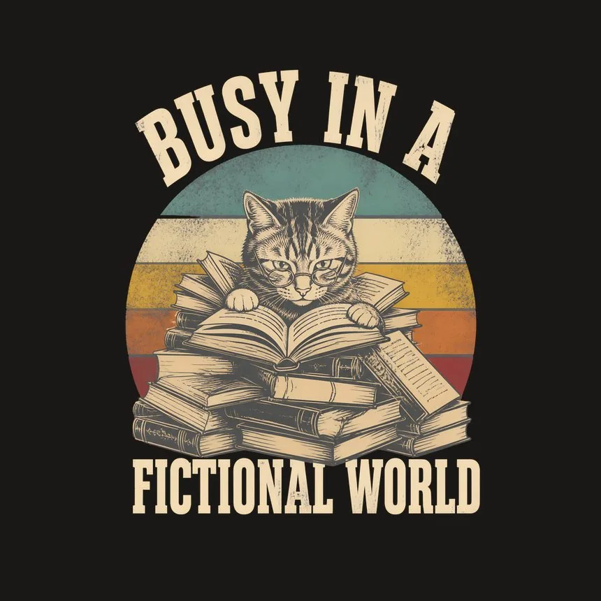 Busy In A Fictional World Cat — funny cat phone case