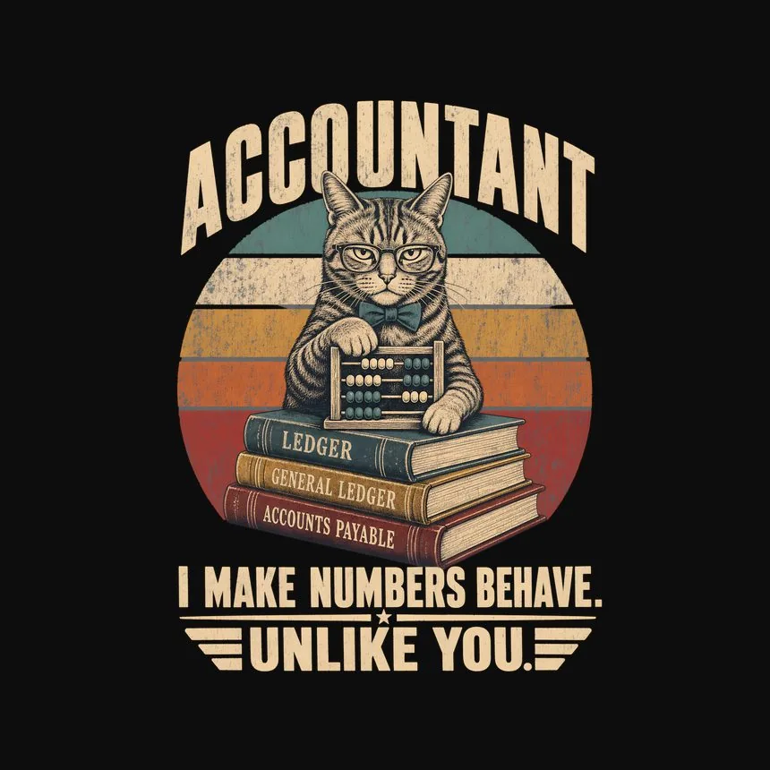 Accountant I Make Numbers Behave. Unlike You — funny cat tank top