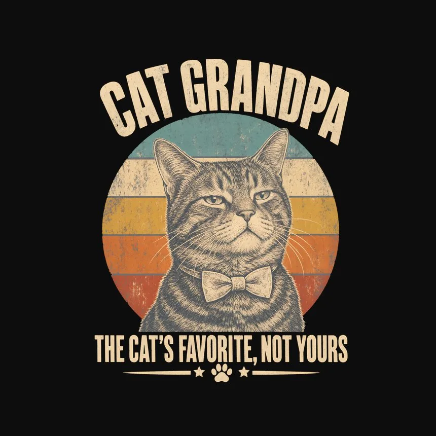 Cat Grandpa The Cat'S Favorite, Not Yours — funny cat tank top