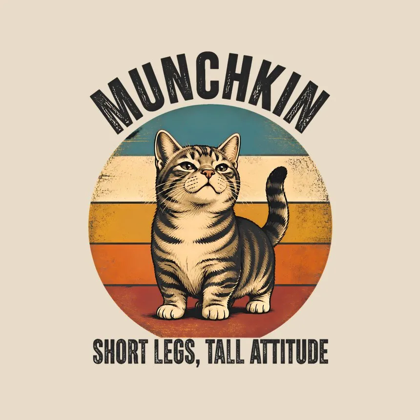 Munchkin Short Legs, Tall Attitude Cat Design — funny cat tote bag
