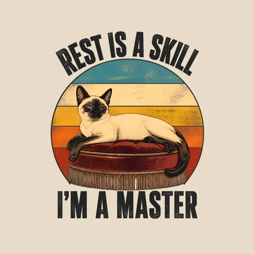 Rest Is a Skill I'm a Master Cat — funny cat tote bag