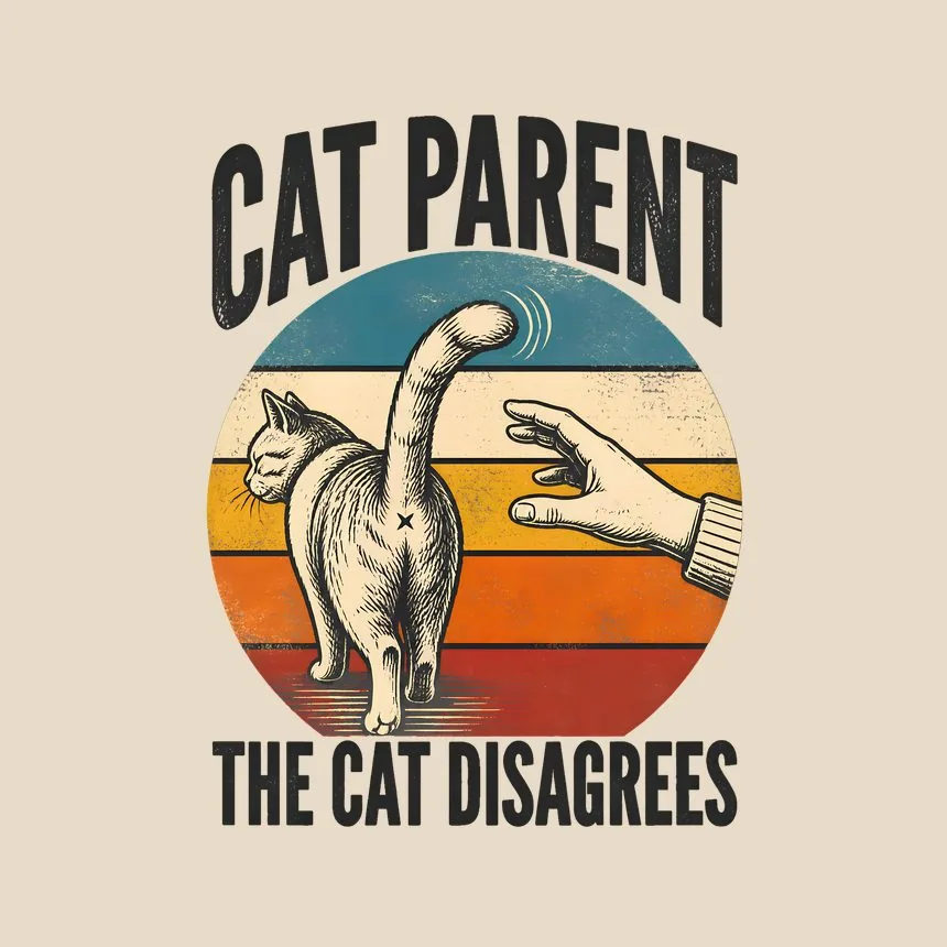 Cat Parent The Cat Disagrees — funny cat tote bag