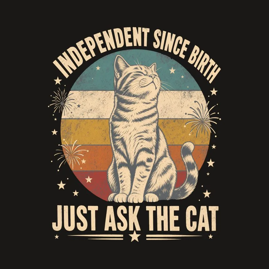 Independent Since Birth Just Ask The Cat — funny cat tumbler