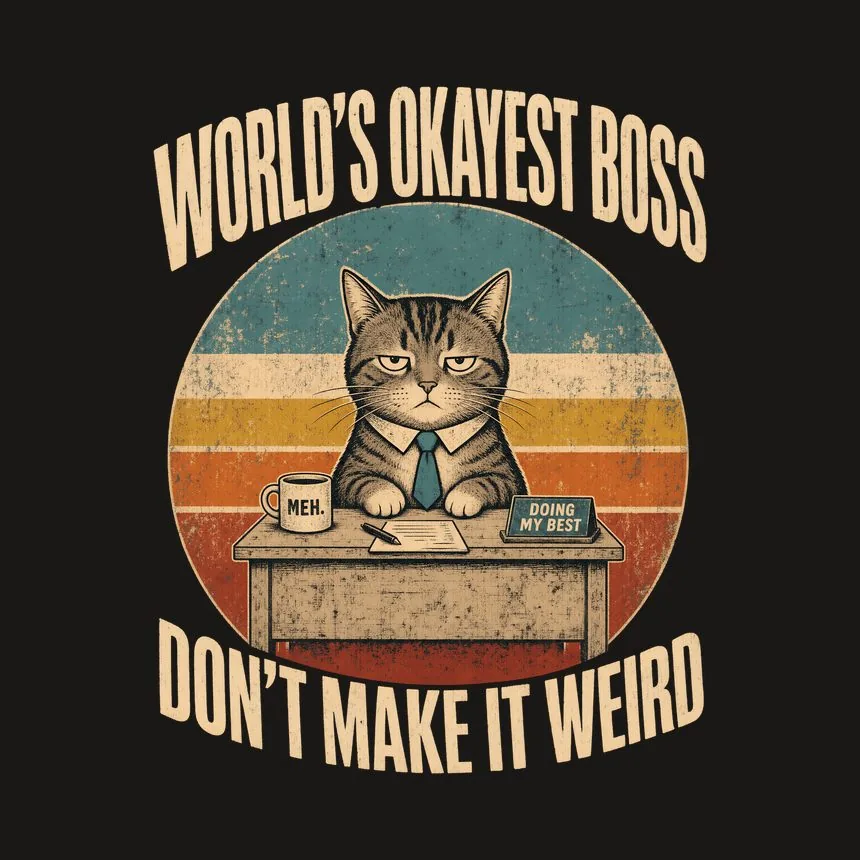 World'S Okayest Boss Don'T Make It Weird — funny cat tumbler
