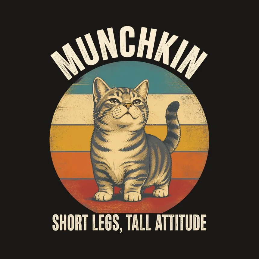 Munchkin Short Legs, Tall Attitude Cat Design — funny cat tumbler