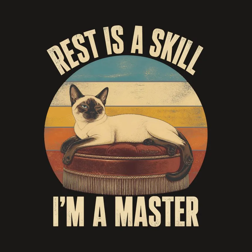 Rest Is a Skill I'm a Master Cat — funny cat tumbler