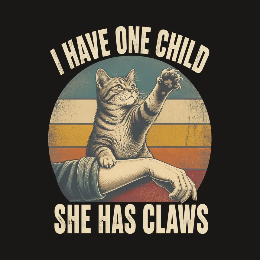 I Have One Child She Has Claws — funny cat tumbler