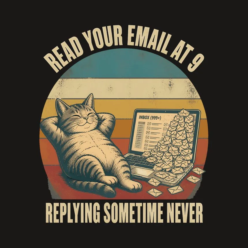 Read At Nine Replying Never Cat — funny cat tumbler