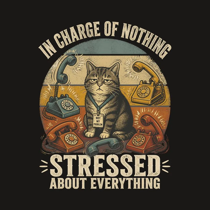 In Charge Of Nothing Cat — funny cat tumbler